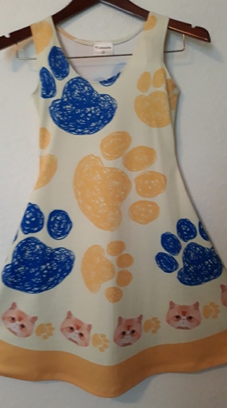 ⭐5 for$30 NWOT Cow Cow adorable Kitty Dress - Picture 2 of 6